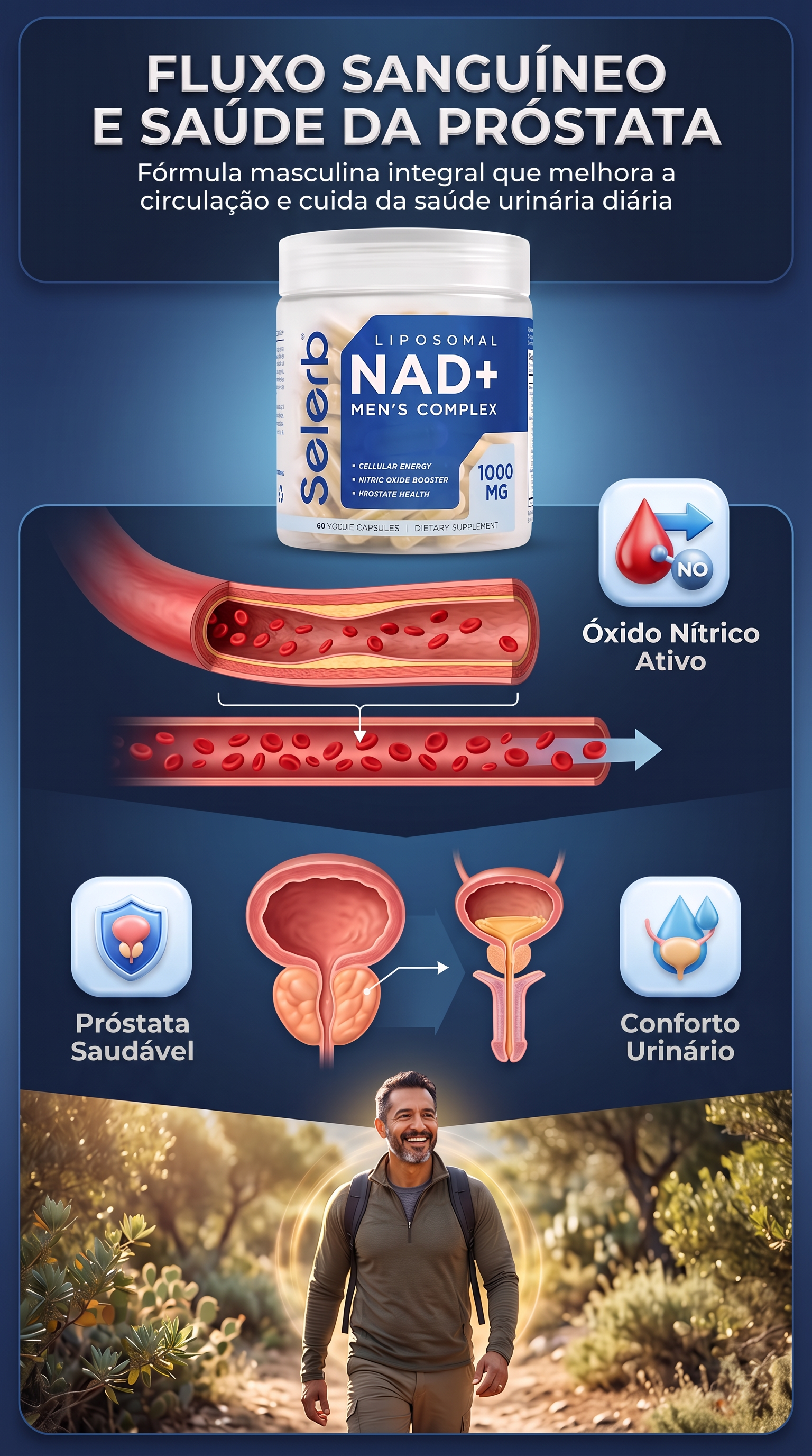 Óxido nítrico, próstata e conforto urinário